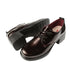 Pantofi casual, dama, PASS COLLECTION, J970007B bordo, piele lacuita, cu toc